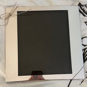 Vera Wang Silver Photo Frame with Ribbon Accent